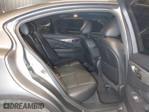 2018 Infiniti Q50 RED SPORT 400 with VIN JN1FV7AR9JM480988, listed as a IAAI auction lot 41662256 with 82,392 mi miles. Bid and sale history available at carsss.com. Image 8.