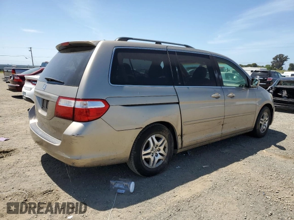 2005 Honda Odyssey EX-L with VIN 5FNRL38665B064836, listed as a Copart auction lot 55009645 with 223,655 mi miles and Clean Title. Bid and sale history available at carsss.com. Image 3.