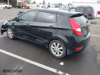 2012 Hyundai Accent SE with VIN KMHCU5AE1CU035390, listed as a IAAI auction lot 41765900 with 127,685 mi miles. Bid and sale history available at carsss.com. Image 3.