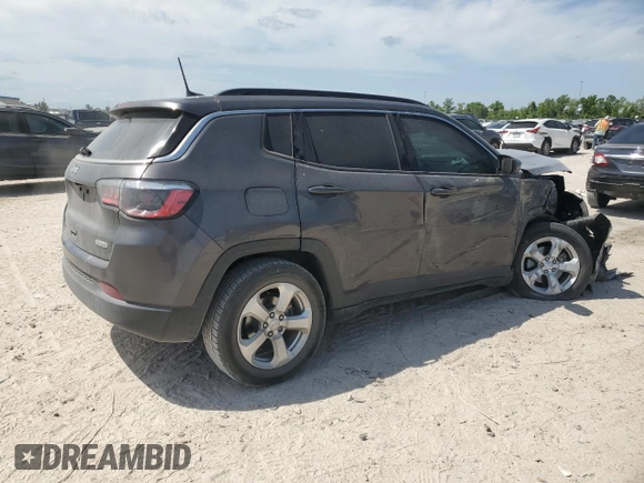 2021 Jeep Compass Latitude with VIN 3C4NJCBB0MT505824, listed as a Copart auction lot 53182825 with 124,628 mi miles and Salvage title. Bid and sale history available at DreamBid. Image 3.