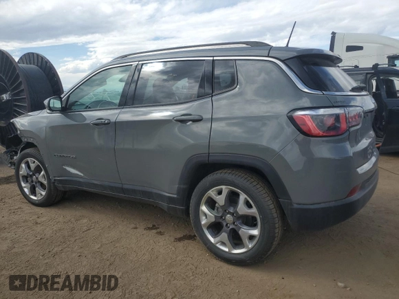 2020 Jeep Compass Limited with VIN 3C4NJCCB9LT170785, listed as a Copart auction lot 53403655 with 55,763 mi miles and Clean Title. Bid and sale history available at carsss.com. Image 2.