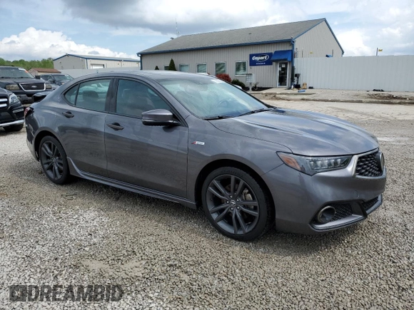 2019 Acura TLX w/A-Spec Pkg with VIN 19UUB2F66KA006855, listed as a Copart auction lot 53539355 with 65,236 mi miles and Salvage Title. Bid and sale history available at carsss.com. Image 4.