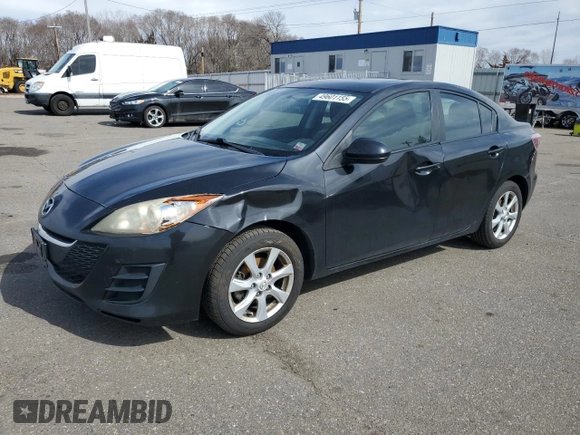 2010 Mazda 3 i Sport with VIN JM1BL1SF9A1166052, listed as a Copart auction lot 49601155 with 270,347 mi miles and Salvage Title. Bid and sale history available at carsss.com. Image 1.