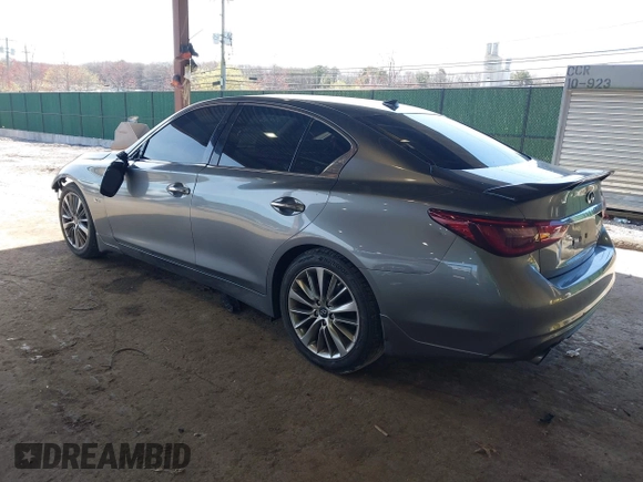 2018 Infiniti Q50 Luxe with VIN JN1EV7AP6JM363783, listed as a IAAI auction lot 42027040 with 41,020 mi miles and . Bid and sale history available at DreamBid. Image 3.