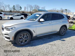 2021 BMW X3 sDrive30i with VIN 5UXTY3C01M9G04436, listed as a Copart auction lot 49241465 with 41,941 mi miles and Salvage Title. Bid and sale history available at carsss.com. Image 1.