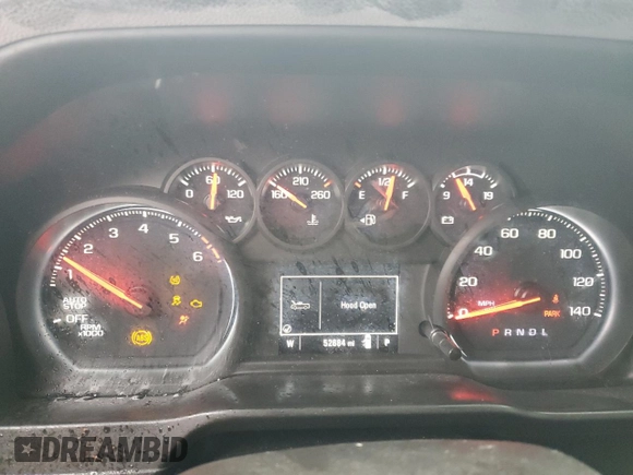 2021 Chevrolet Silverado 1500 Custom with VIN 1GCRWBEK6MZ254003, listed as a Copart auction lot 42104045 with 52,684 mi miles and Salvage Title. Bid and sale history available at DreamBid. Image 9.