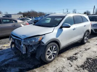 2016 Kia Sorento EX with VIN 5XYPHDA16GG047107, listed as a Copart auction lot 42509755 with 135,642 mi miles and Salvage Title. Bid and sale history available at carsss.com. Image 1.