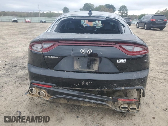 2018 Kia Stinger Premium with VIN KNAE25LA2J6017296, listed as a Copart auction lot 80624334 with 102,407 mi miles and Salvage Title. Bid and sale history available at DreamBid. Image 6.