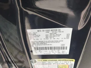 2014 Ford F-150 XL with VIN 1FTFW1CTXEKE56183, listed as a IAAI auction lot 41900304 with 94,597 mi miles and . Bid and sale history available at DreamBid. Image 9.