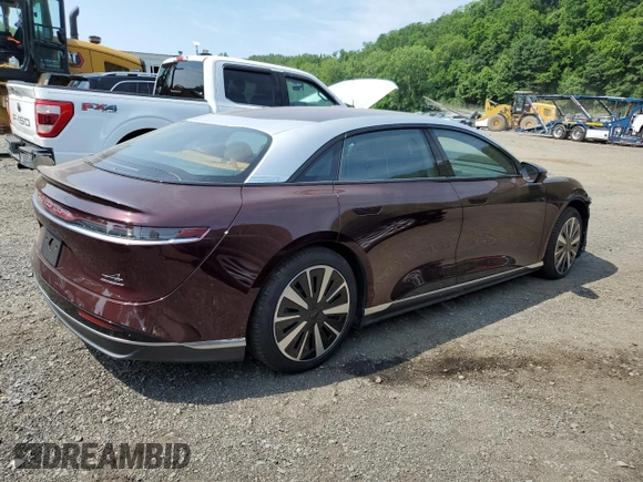 2023 Lucid Air Touring z VIN 50EA1TEA2PA005639, wystawiony jako Copart lot #59862044 z przebiegiem Nie podano mil oraz Szkody całkowita. Historia ofert i sprzedaży dostępna na DreamBid. Obrazek 3.