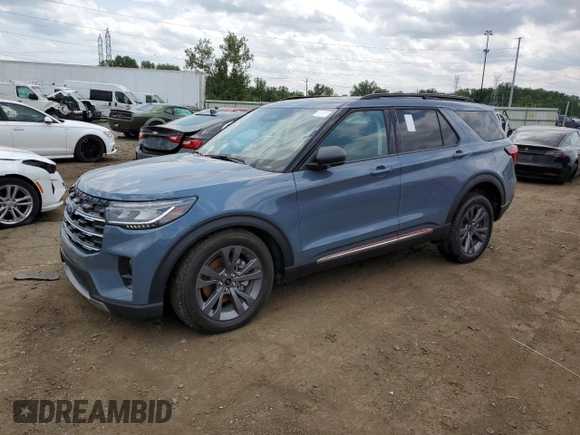 2025 Ford Explorer Active with VIN 1FMUK8DH1SGA07877, listed as a Copart auction lot 60504055 with Not provided miles and Clean title. Bid and sale history available at DreamBid. Image 1.