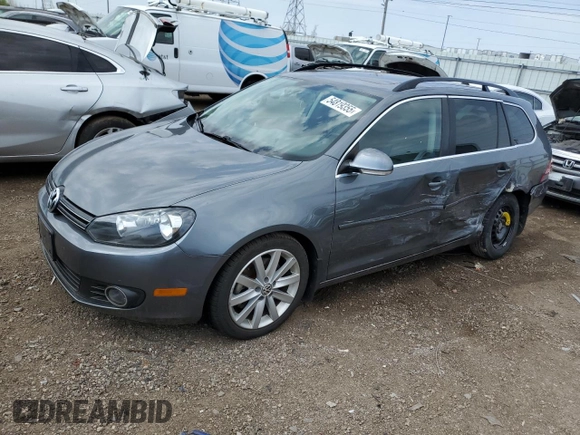 2012 Volkswagen Jetta TDI with VIN 3VWML7AJ1CM643013, listed as a Copart auction lot 54819355 with 135,710 mi miles and Salvage title. Bid and sale history available at DreamBid. Image 1.