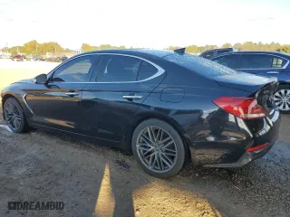 2019 Genesis G70 2.0T Advanced with VIN KMTG34LA1KU020708, listed as a Copart auction lot 81196544 with 120,635 mi miles and Salvage Title. Bid and sale history available at carsss.com. Image 2.