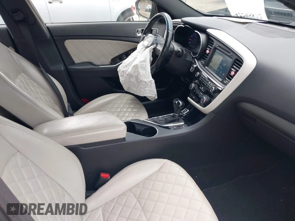 2015 Kia Optima SX Turbo with VIN 5XXGR4A69FG365072, listed as a IAAI auction lot 42295872 with 121,269 mi miles and . Bid and sale history available at DreamBid. Image 5.