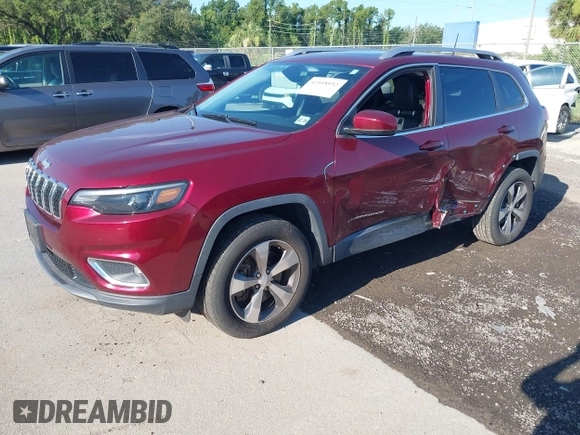 2020 Jeep Cherokee Limited with VIN 1C4PJMDX5LD567098, listed as a IAAI auction lot 42518932 with 46,177 mi miles and . Bid and sale history available at DreamBid. Image 2.
