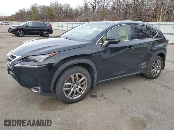 2015 Lexus NX 300h with VIN JTJBJRBZ0F2020040, listed as a Copart auction lot 47818385 with 185,470 mi miles and Salvage title. Bid and sale history available at DreamBid. Image 1.