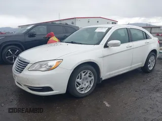 2013 Chrysler 200 LX with VIN 1C3CCBAB2DN668251, listed as a IAAI auction lot 41950141 with 165,177 mi miles. Bid and sale history available at carsss.com. Image 2.