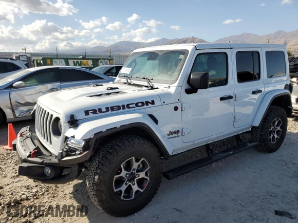 2022 Jeep Wrangler Unlimited Rubicon with VIN 1C4JJXFM1NW249982, listed as a Copart auction lot 78049534 with 17,834 mi miles and Salvage title. Bid and sale history available at DreamBid. Image 1.