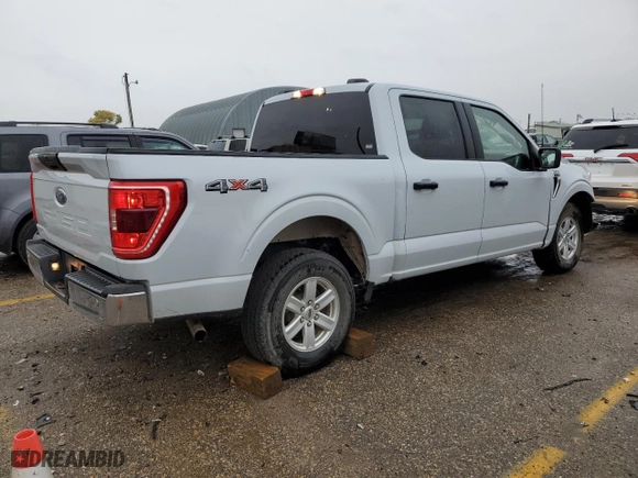 2022 Ford F-150 XL with VIN 1FTEW1EB8NKE34568, listed as a Copart auction lot 79665054 with 61,269 mi miles and Salvage Title. Bid and sale history available at carsss.com. Image 3.