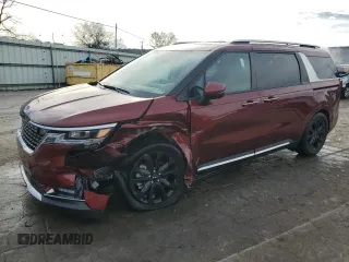 2024 Kia Carnival SX with VIN KNDNE5H33R6425645, listed as a Copart auction lot 80764464 with 7,186 mi miles and Salvage Title. Bid and sale history available at carsss.com. Image 1.