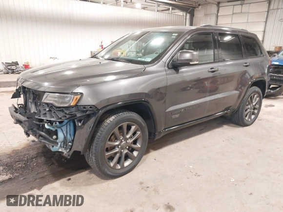2016 Jeep Grand Cherokee Limited 75th Anniversary with VIN 1C4RJFBG2GC349154, listed as a IAAI auction lot 41392239 with 135,627 mi miles and . Bid and sale history available at DreamBid. Image 17.