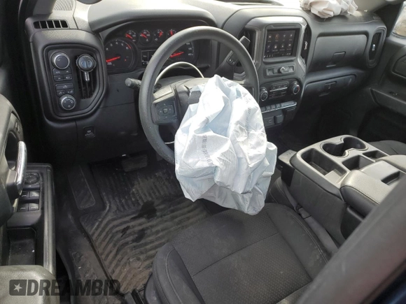 2021 Chevrolet Silverado 1500 Custom with VIN 1GCPYBEH8MZ116002, listed as a Copart auction lot 46158675 with 106,535 mi miles and Salvage Title. Bid and sale history available at DreamBid. Image 8.