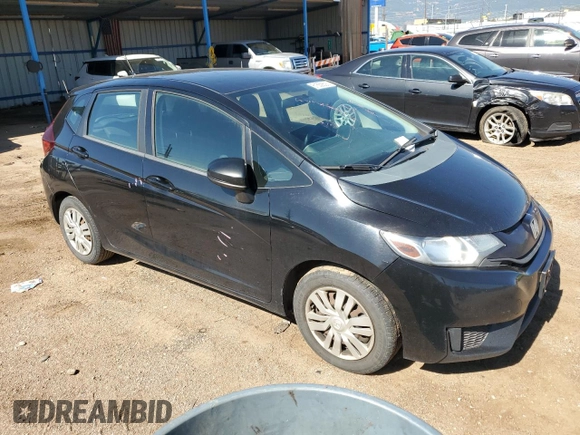 2015 Honda Fit LX with VIN 3HGGK5H55FM717684, listed as a Copart auction lot 61550505 with 146,646 mi miles and Salvage title. Bid and sale history available at DreamBid. Image 4.
