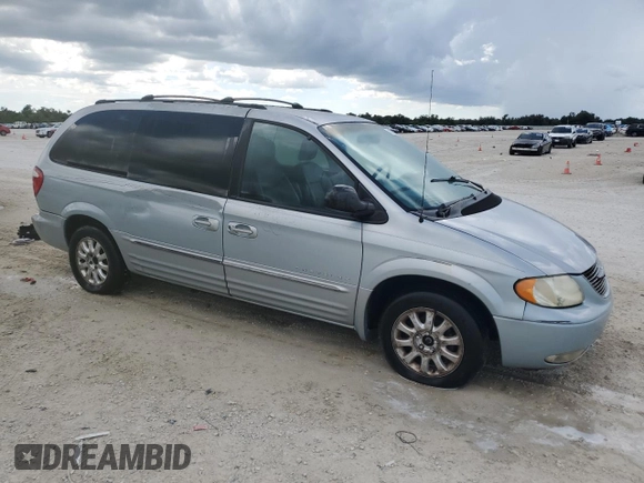 2001 Chrysler Town & Country LXi with VIN 2C8GP54L71R107953, listed as a Copart auction lot 71823714 with 116,134 mi miles and Non Repairable. Bid and sale history available at DreamBid. Image 4.