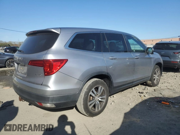2016 Honda Pilot EX-L with VIN 5FNYF6H56GB049719, listed as a Copart auction lot 53722315 with 89,019 mi miles and Salvage Title. Bid and sale history available at carsss.com. Image 3.