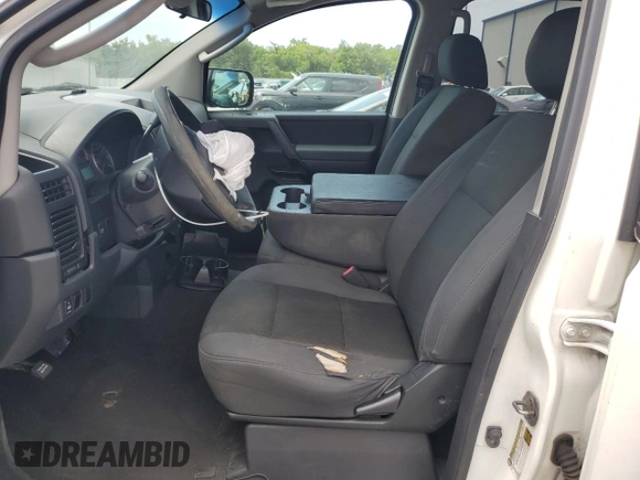 2008 Nissan Titan XE with VIN 1N6BA07D88N345254, listed as a Copart auction lot 54161195 with 189,121 mi miles and Salvage Title. Bid and sale history available at carsss.com. Image 7.