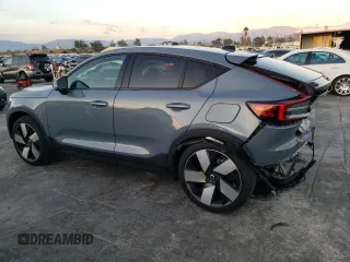2023 Volvo C40 Recharge Pure Electric Plus with VIN YV4ED3GL6P2050005, listed as a Copart auction lot 77217653 with Not Provided miles. Bid and sale history available at carsss.com. Image 2.