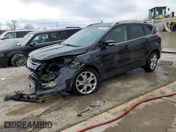 2016 Ford Escape Titanium with VIN 1FMCU0JX8GUA19696, listed as a Copart auction lot 46294145 with 99,165 mi miles and Salvage Title. Bid and sale history available at carsss.com. Image 1.