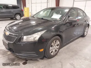2014 Chevrolet Cruze LS with VIN 1G1PA5SH2E7340849, listed as a IAAI auction lot 41945025 with 107,425 mi miles. Bid and sale history available at carsss.com. Image 2.