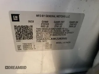 2019 GMC Acadia SLE with VIN 1GKKNSLA4KZ283581, listed as a Copart auction lot 44697465 with 79,644 mi miles and Salvage Title. Bid and sale history available at DreamBid. Image 13.