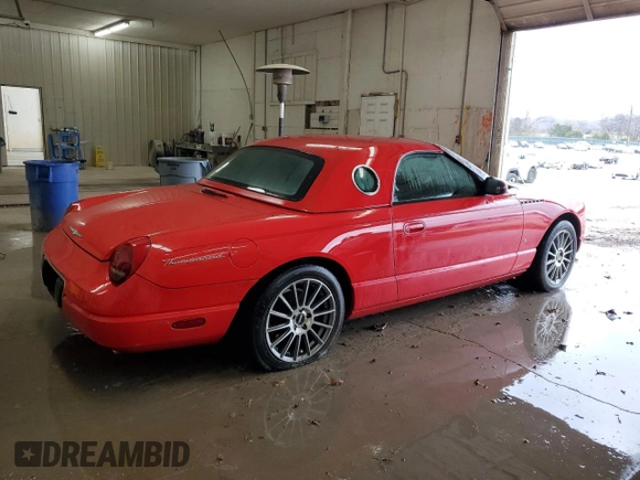 2002 Ford Thunderbird Hardtop Premium with VIN 1FAHP60A32Y102767, listed as a Copart auction lot 86118584 with Not Provided miles and Non Repairable. Bid and sale history available at DreamBid. Image 3.