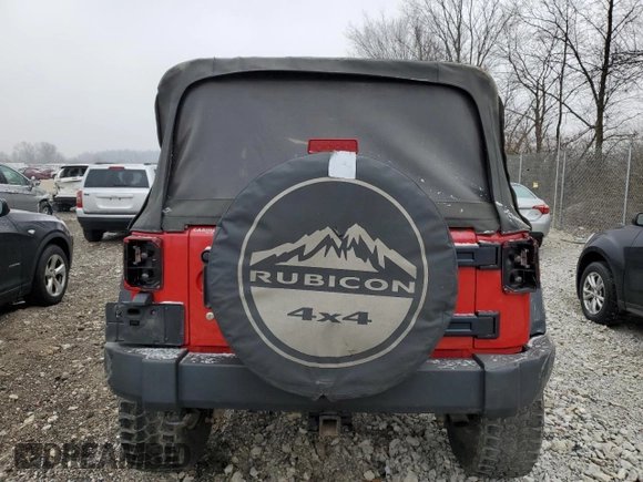 2010 Jeep Wrangler Unlimited Rubicon with VIN 1J4BA6H17AL109880, listed as a Copart auction lot 44205455 with 95,781 mi miles and Salvage title. Bid and sale history available at DreamBid. Image 6.