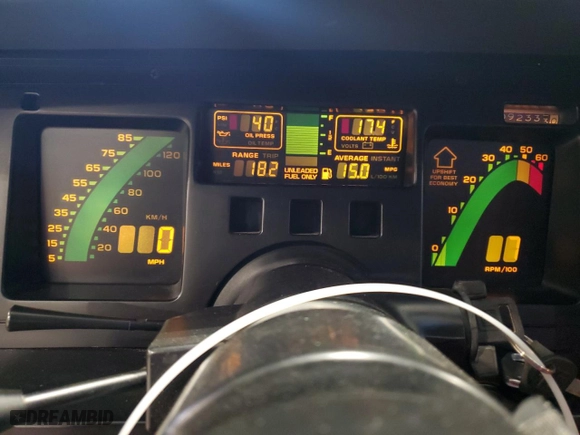 1986 Chevrolet Corvette with VIN 1G1YY0780G5118238, listed as a Copart auction lot 44241245 with 92,333 mi miles and Salvage Title. Bid and sale history available at carsss.com. Image 9.