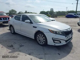 2015 Kia Optima EX with VIN 5XXGN4A72FG414486, listed as a IAAI auction lot 41870529 with 119,029 mi miles. Bid and sale history available at carsss.com. Image 1.