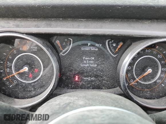 2023 Jeep Wrangler Sport S with VIN 1C4HJXDN8PW523532, listed as a Copart auction lot 46951955 with 14,642 mi miles and Clean Title. Bid and sale history available at DreamBid. Image 9.