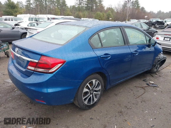 2015 Honda Civic EX with VIN 2HGFB2F86FH557370, listed as a IAAI auction lot 41954713 with 224,242 mi miles and . Bid and sale history available at DreamBid. Image 4.