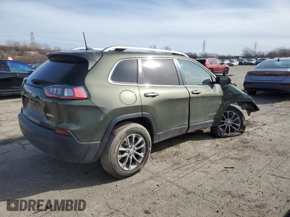 2020 Jeep Cherokee Latitude Plus with VIN 1C4PJMLB1LD651165, listed as a Copart auction lot 53284765 with 123,617 mi miles and Clean Title. Bid and sale history available at carsss.com. Image 3.