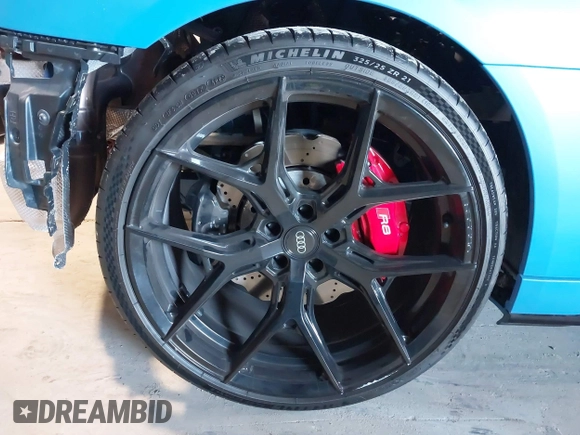 2023 Audi R8 performance quattro with VIN WUACEAFX5P7902124, listed as a IAAI auction lot 41426635 with 3,438 mi miles and . Bid and sale history available at DreamBid. Image 21.
