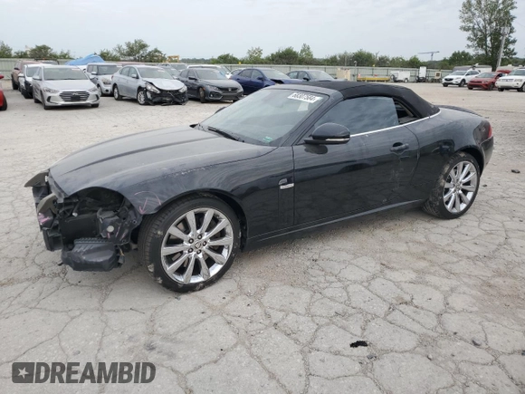 2010 Jaguar XK with VIN SAJWA4GBXALB36341, listed as a Copart auction lot 68307584 with 76,951 mi miles and Salvage Title. Bid and sale history available at carsss.com. Image 1.