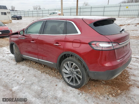2019 Lincoln Nautilus Reserve with VIN 2LMPJ8LPXKBL65905, listed as a Copart auction lot 43731955 with 0 mi miles and Salvage Title. Bid and sale history available at carsss.com. Image 2.