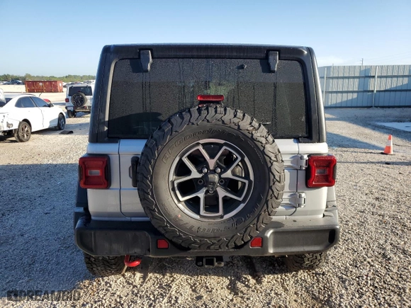 2024 Jeep Wrangler Rubicon with VIN 1C4PJXFG6RW310723, listed as a Copart auction lot 49173045 with 23,510 mi miles and Clean Title. Bid and sale history available at carsss.com. Image 6.
