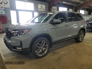 2022 Honda Passport EX-L z VIN 5FNYF8H59NB000975, wystawiony jako Copart lot #60622185 z przebiegiem 40 994 mil mil oraz Czysty tytuł • Clean title. Historia ofert i sprzedaży dostępna na DreamBid. Obrazek 1.