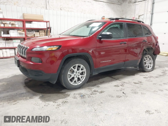 2016 Jeep Cherokee Sport with VIN 1C4PJMAB3GW219139, listed as a IAAI auction lot 42373717 with 70,393 mi miles and . Bid and sale history available at DreamBid. Image 2.
