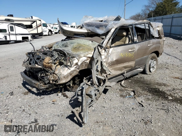 1999 Lexus LX 470 z VIN JT6HT00W7X0030287, wystawiony jako Copart lot #48482945 z przebiegiem 258 794 mil mil oraz Szkoda całkowita • Salvage title. Historia ofert i sprzedaży dostępna na DreamBid. Obrazek 1.