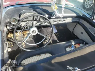 1955 Ford Thunderbird with VIN P5FH132340, listed as a Copart auction lot 77734424 with 96,568 mi miles and Salvage Title. Bid and sale history available at DreamBid. Image 8.