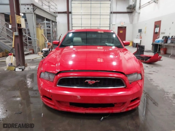 2014 Ford Mustang V6 with VIN 1ZVBP8AMXE5265097, listed as a IAAI auction lot 40945167 with NaN miles. Bid and sale history available at carsss.com. Image 13.